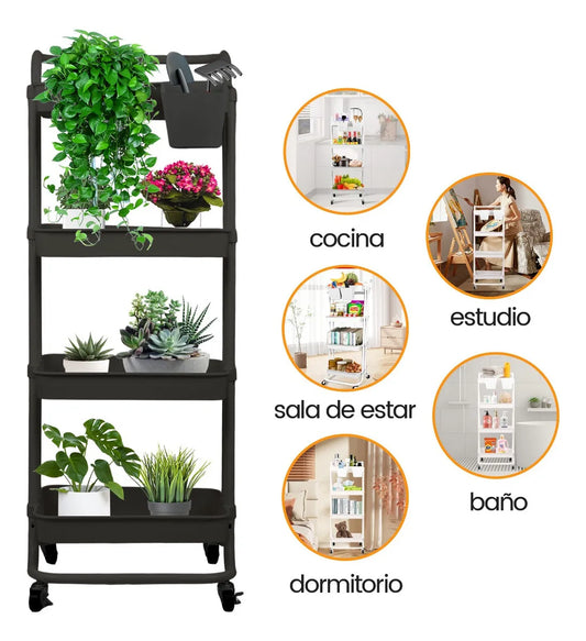 CARRO AUXILIAR ORGANZIADOR 3 NIVELES